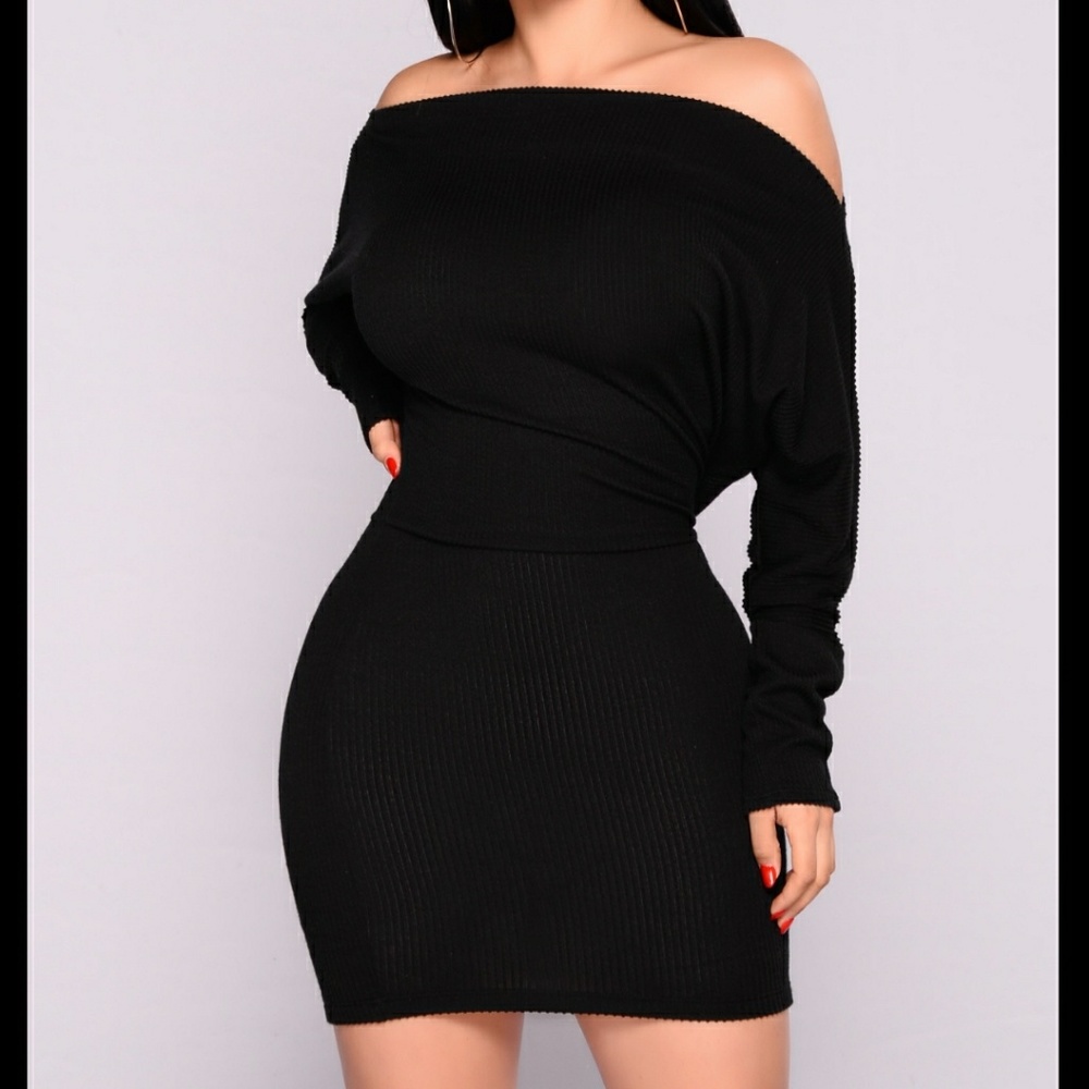 Fashion Nova Off Shoulder knit dress